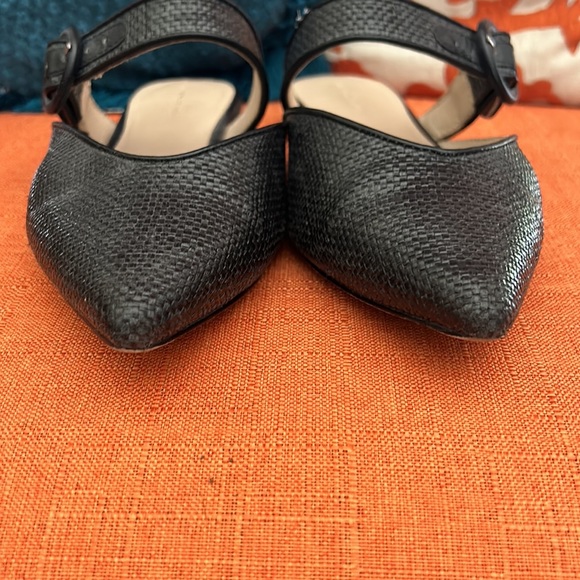 SOMETHING NAVY Woven Strap Buckle Strap Mules in Black - Picture 6 of 9